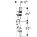 Geberit Duofix Element für Dusche 50cm mit Wandablauf d40