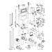 Geberit Duofix Element f. WWC, 112cm m. Sigma UP-SPK 12cm, f. Geruchsabsaugung/Abluft