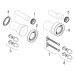 Geberit Duofix Element f. WWC, 112cm m. Sigma UP-SPK 12cm, f. Geruchsabsaugung/Abluft