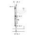 GE Duofix Element f. WT, 112cm, S-Arm. mit 1 WZ-Strecke, für Durchlauferhitzer