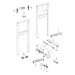 GE Duofix Element f. WT, 112cm, S-Arm. mit 1 WZ-Strecke, für Durchlauferhitzer