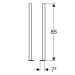 Geberit Duofix Fussverl.-Set für Fußbodenaufbau 20-40 cm