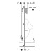 Geberit DuofixBasic Element f. Urinal, 130 cm universell, für Basic Urinal-Strg.