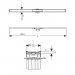 GE Duschrinne CleanLine20 30-130 cm Metall poliert / Metall gebürstet