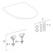 Geberit iCon Set SWC, Tiefsp., wandbündig geschl.,TurboFlush, WC-Sitz T:56cm, weiß