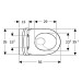 Geberit iCon Set SWC, Tiefsp., wandbündig geschl.,TurboFlush, WC-Sitz, T:56cm, wem