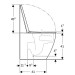 Geberit iCon Set SWC, Tiefsp., wandbündig geschl.,TurboFlush, WC-Sitz, T:56cm, wem