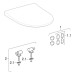 Geberit iCon Set SWC, Tiefsp., wandbündig geschl.,TurboFlush, WC-Sitz, T:56cm, wem