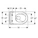Geberit iCon Set WWC, Tiefsp., geschl. Form TurboFlush, m. WC-Sitz, T:53cm, weiß