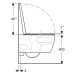 Geberit iCon Set WWC, Tiefsp., geschl. Form TurboFlush, WC-Sitz, T:53cm, weiß, Tect