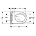 GE iCon Set WWC Tiefsp., verk., geschl. TurboFlush, WC-Sitz, T:49cm, weiß, Tect