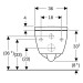 GE iCon Set WWC Tiefsp., verk., geschl. TurboFlush, WC-Sitz, T:49cm, weiß, Tect