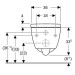 Geberit iCon Set WWC Tiefsp., verk., geschl. TurboFlush, WC-Sitz, T:49cm, weiß matt