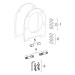 Geberit iCon Set WWC Tiefsp., verk., geschl. TurboFlush, WC-Sitz, T:49cm, weiß matt