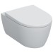 GE iCon Set Wand-WC mit WC-Sitz, Rimfree Tiefspüler, geschl., T:53cm, weiß matt
