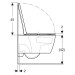 Geberit iCon Wand-WC-Tiefspüler, geschlossen TurboFlush, T:53cm, weiß 503162001