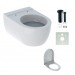 Geberit iCon wandhängendes Tiefspül-WC geschlossene Form, weiß 204000000