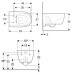 Geberit iCon wandhängendes Tiefspül-WC Rimfree geschlossene Form, T:53cm, KeraTect-Beschichtung, weiß (501661008)