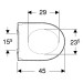 Geberit iCon WC-Sitz, Befestigung von oben m. Absenka., Quick Release, weiß matt
