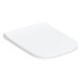 GE iCon WC-Sitz eckiges Design m. Absenkautomatik, Quick Release, weiß