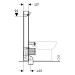 GE Monolith Plus Sanitärmodul für SWC 101cm, Glas weiß / Aluminium gebürstet