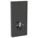Geberit Monolith Plus Sanitärmodul f. WWC 101cm, Glas schwarz / alu. schwarzchrom
