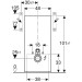 Geberit Monolith Plus Sanitärmodul f. WWC 101cm, Glas weiß /Aluminium