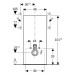 Geberit Monolith Plus Sanitärmodul f. WWC 101cm Steinzeug Betonoptik, Aluminium
