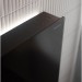 GE Monolith Plus Sanitärmodul für WWC 114cm, Glas schwarz /schwarz Alu. gebü.