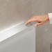 Geberit Monolith Plus Sanitärmodul f. WWC 114cm, Glas weiß /Aluminium