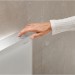 GE Monolith Plus Sanitärmodul für WWC 114cm, Glas weiß / Aluminium gebürstet