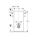 Geberit Monolith Plus Sanitärmodul für WWC 101cm, Steinzeug Betonoptik, Aluminium