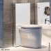 Geberit Monolith Sanitärmodul für Stand-WC 101cm, Glas sand-grua, Aluminium