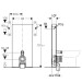 Geberit Monolith Sanitärmodul für Stand-WC 101cm, Glas sand-grua, Aluminium