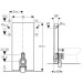 Geberit Monolith Sanitärmodul für Stand-WC 101cm Glas schwarz, Alu. schwarzchrom