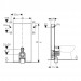 Geberit Monolith Sanitärmodul für Stand-WC 101 cm Glas weiß