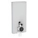 GE Monolith Sanitärmodul für Stand-WC 101cm, Glas weiß / Aluminium gebürstet