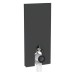 GE Monolith Sanitärmodul für Stand-WC 114cm, Glas schwarz /schwarz Alu. gebü.
