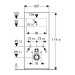 GE Monolith Sanitärmodul für Wand-WC 114cm, Glas sand-grau, Aluminium