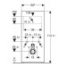 GE Monolith Sanitärmodul für Wand-WC 114cm Glas schwarz, Alu. schwarzchrom