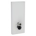 GE Monolith Sanitärmodul für Wand-WC 114cm, Glas weiß / Aluminium gebürstet
