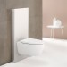 GE Monolith Sanitärmodul für Wand-WC 114cm, Glas weiß / Aluminium gebürstet