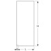 Geberit ONE Duschtrennwand für Walk-in-Dusche 150x200x0,8 cm 560005001