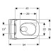 Geberit Renova Plan Wand-WC-Tiefspüler TurboFlush, T:54cm, weiß, KeraTect 503152008