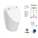 Geberit Renova S Spülrandloses Urinal mit Deckel, weiß-alpin, KeraTect