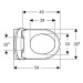 Geberit Renova Set WWC, Tiefsp., TurboFlush, m. WC-Sitz, T:54cm, weiß