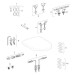 Geberit Renova Set WWC, Tiefsp., TurboFlush, m. WC-Sitz, T:54cm, weiß