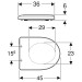 Geberit Renova WC-Sitz, Befestigung von oben weiß