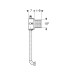 GE Urinal Rohbau-Set mit Spülrohr für UR-Strg. ab 2009