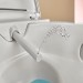 GEBERIT SET AquaClean Alba Dusch-WC Komplettanlage + Monolith Sanitärmodul für Wand-WC 114 cm Glas weiß